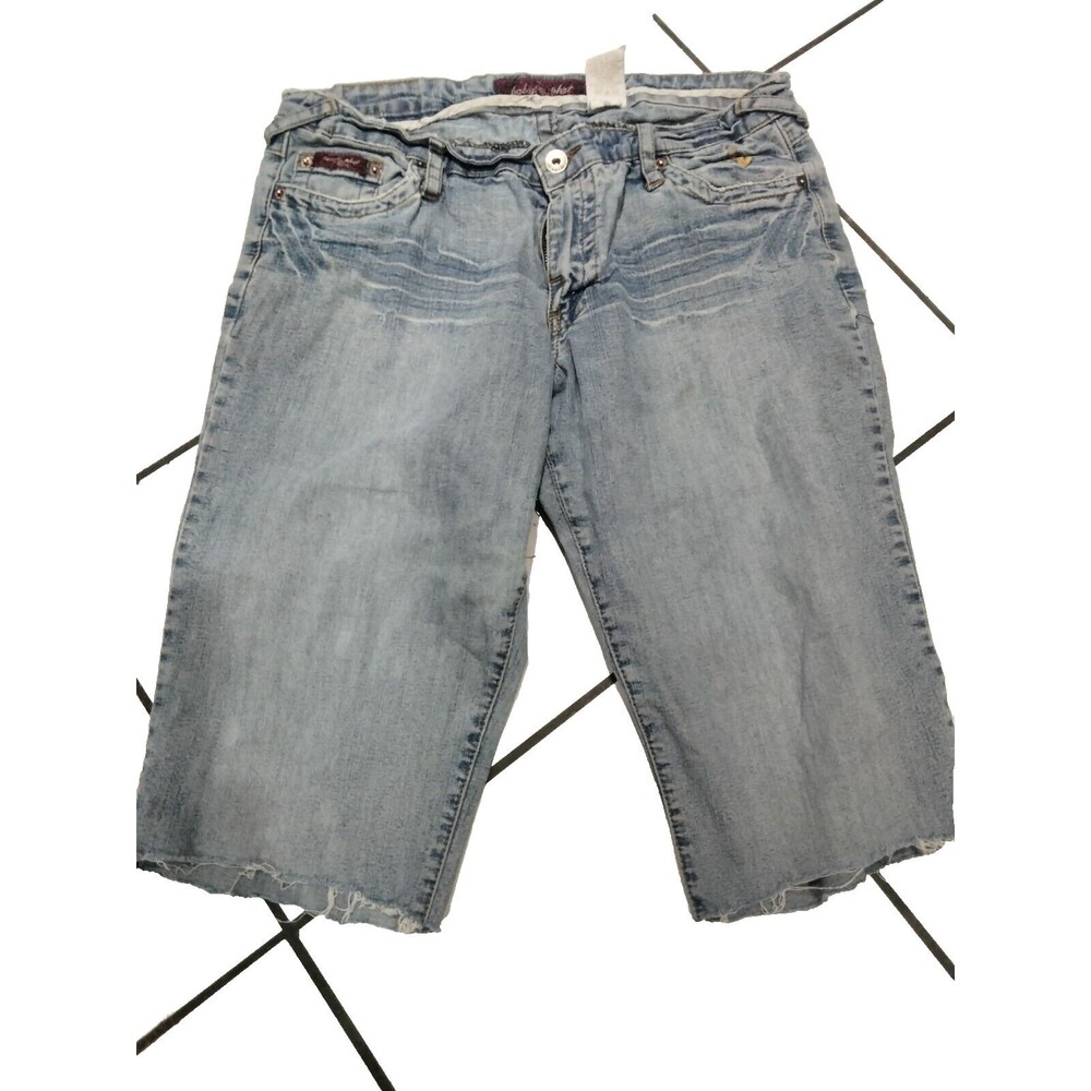 Baby Phat Juniors Cut Off Shorts Size 11 Summer Daisy Dukes Chic Blue